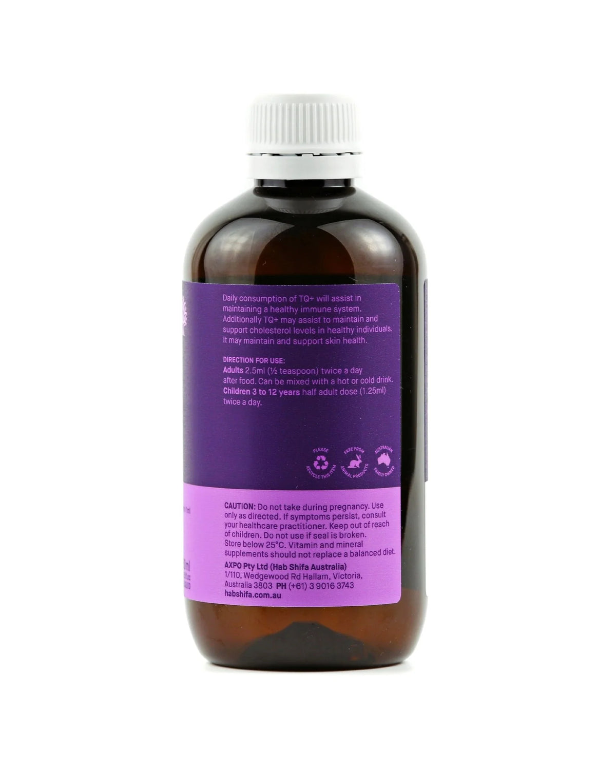 Hab Shifa TQ+ Organic Black Seed Oil 250ml