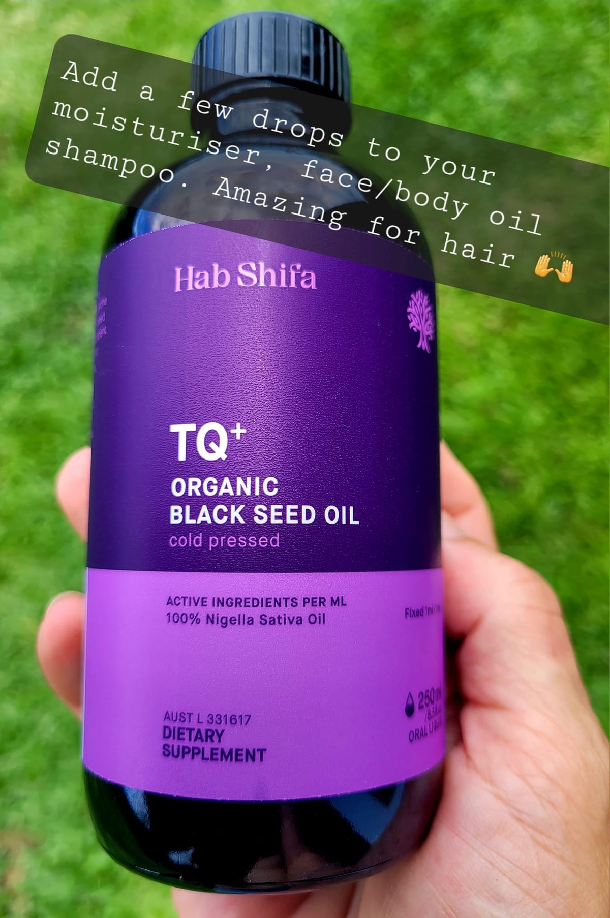 Hab Shifa TQ+ Organic Black Seed Oil 250ml